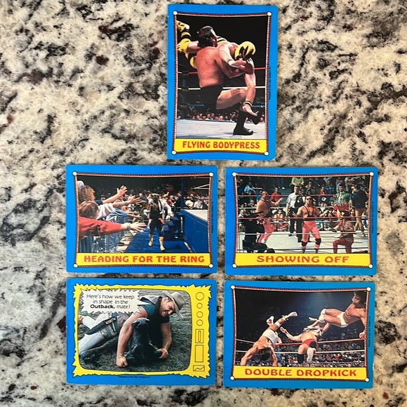 1987 Super Rare Topps Wrestle Mania 3 collectible cards. - Picture 8 of 9